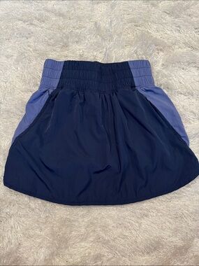 Navy and Periwinkle Athletic Skort